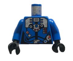 Torso Aquazone Hydronaut Silver Diving Pattern 3 / Blue Arms / Black Hands