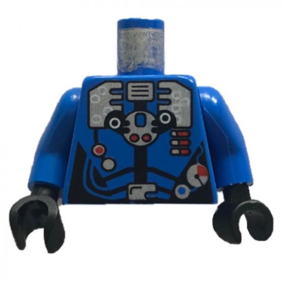Torso Aquazone Hydronaut Silver Diving Pattern 3 / Blue Arms / Black Hands