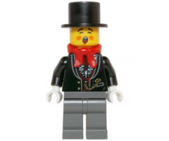 Caroler, Male - Tuxedo Shirt and Gold Watch Fob
