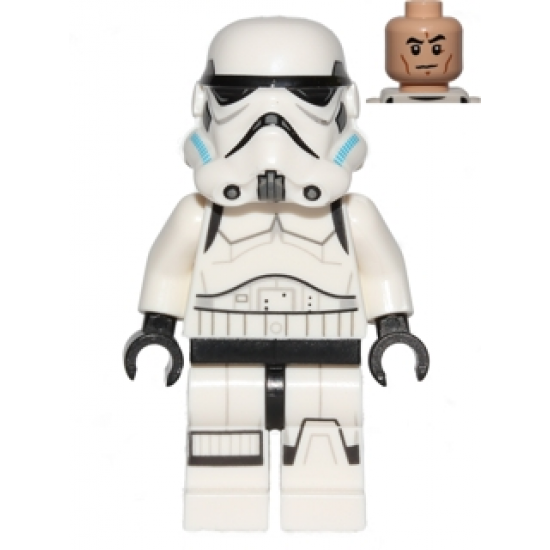 Imperial Stormtrooper - Printed Legs, Dark Azure Helmet Vents, Frown