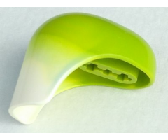 Bionicle Head Connector Block (Toa Inika) with Marbled White Pattern