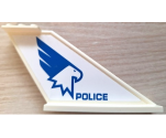 Tail 12 x 2 x 5 with 'POLICE' and Eagle Head with Wing Pattern on Both Sides (Stickers) - Set 60210