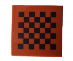 Tile 2 x 2 with Black Checkered Pattern