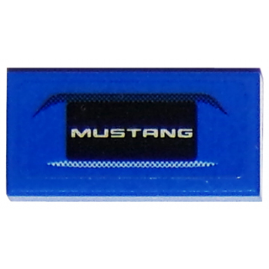 Tile 1 x 2 with Ford Mustang Rear Bumper Pattern (Sticker) - Set 75871