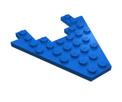 Wedge, Plate 8 x 8 with 3 x 4 Cutout