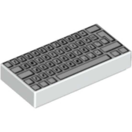 Tile 1 x 2 with Computer Keyboard Standard Pattern