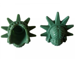 Minifigure, Hair Female with Spiked Tiara (Lady Liberty) - Hard Plastic