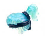 Minifigure, Hair Female with Ponytail, Dark Blue Headband Pattern