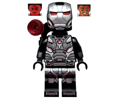 War Machine - Black and Silver Armor with Backpack
