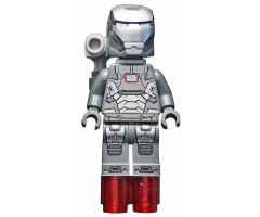 War Machine - Dark Bluish Gray and Silver Armor with Backpack