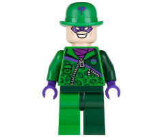 The Riddler - Green and Dark Green Zipper Outfit