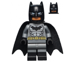 Batman - Dark Bluish Gray Suit, Gold Belt, Black Hands, Spongy Cape, Black Boots