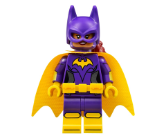 Batgirl, Yellow Cape, Dual Sided Head with Smile/Annoyed Pattern