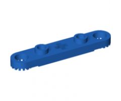 Technic, Plate 1 x 5 with Toothed Ends, 2 Studs and Center Axle Hole