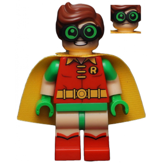 Robin - Green Glasses, Frown / Eyebrows Raised Pattern
