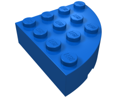 Brick, Round Corner 4 x 4 Full Brick