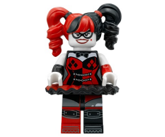 Harley Quinn - Pigtails, Black Eye Mask, Black and Red Tutu