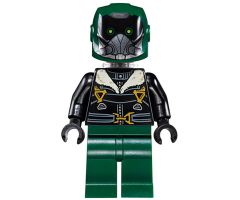Vulture - Dark Green Flight Suit, Black Bomber Jacket