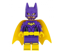 Batgirl, Yellow Cape, Dual Sided Head with Smile/Angry Pattern