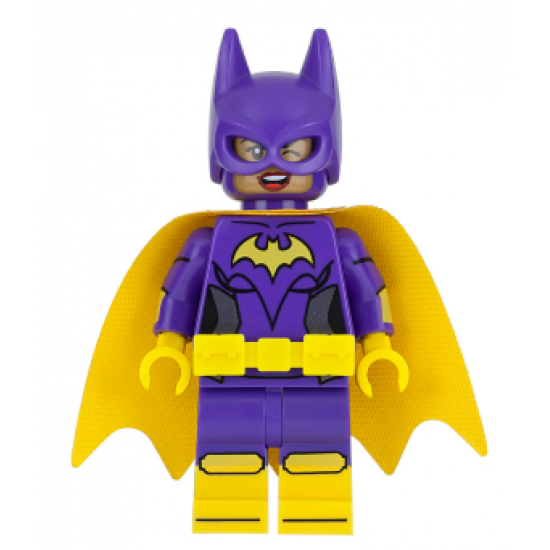 Batgirl, Yellow Cape, Dual Sided Head with Smile/Angry Pattern