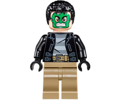 Masked Robber - Green Mask, Striped Shirt