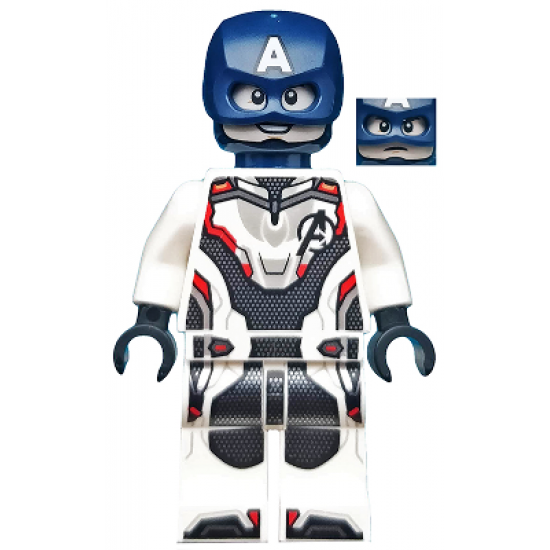 Captain America - White Jumpsuit, Helmet