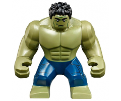 Hulk with Black Hair and Dark Blue Pants
