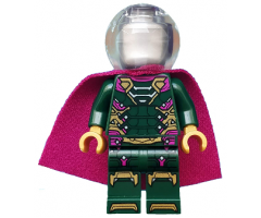 Mysterio - Magenta Trim, Flat Silver Head, Trans-Clear Helmet