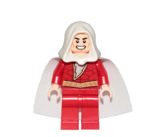 Shazam - White Hood, Shiny Starched Cape