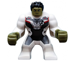 Hulk with Black Hair and White Jumpsuit