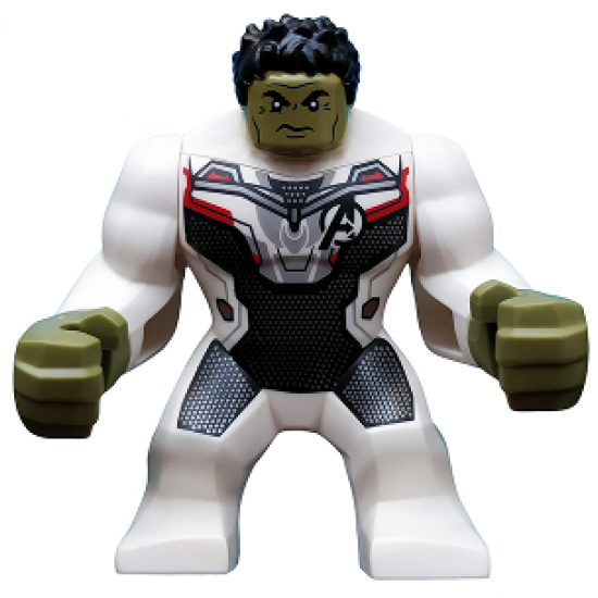 Hulk with Black Hair and White Jumpsuit