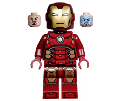 Iron Man with Silver Hexagon on Chest