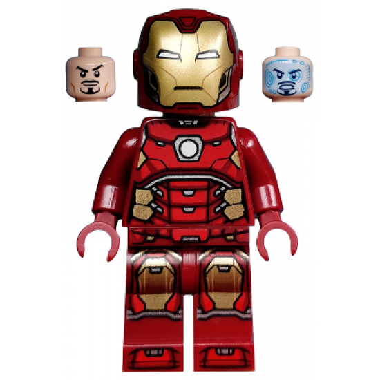 Iron Man with Silver Hexagon on Chest