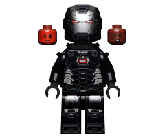 War Machine - Black and Silver Armor with Neck Bracket