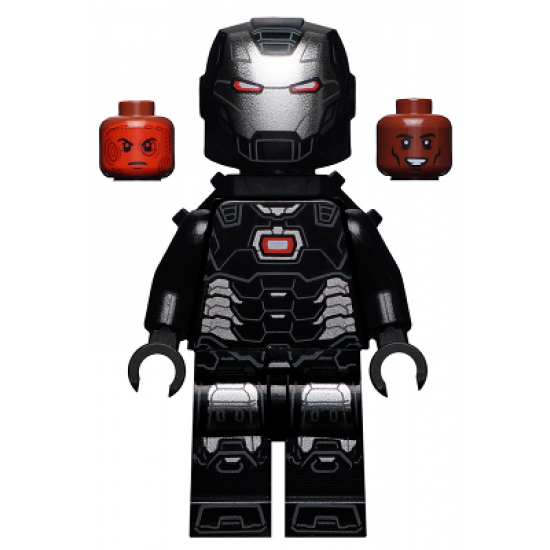 War Machine - Black and Silver Armor with Neck Bracket
