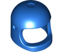 Minifigure, Headgear Helmet Space / Town with Thick Chin Strap - with Visor Dimples (Reissue with Top Dimple)