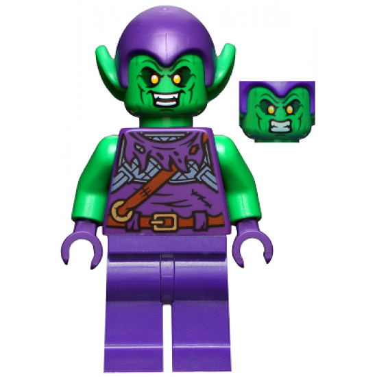 Green Goblin - Bright Green, Dark Purple Outfit, Plain Legs