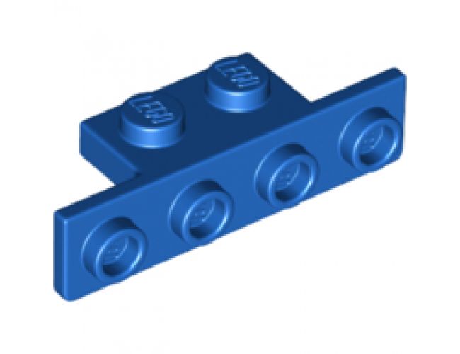 Bracket 1 x 2 - 1 x 4 with Two Rounded Corners at the Bottom