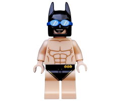 Swimsuit Batman, The LEGO Batman Movie, Series 2 (Minifigure Only without Stand and Accessories)