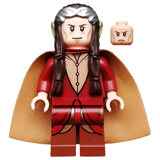 Elrond, Silver Crown, Dark Red Clothing