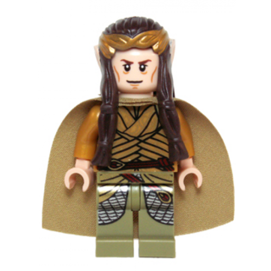Elrond, Gold Crown, Pearl Gold and Olive Green Clothing