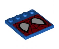 Tile, Modified 4 x 4 with Studs on Edge with Spider-Man Eyes Pattern (10687)