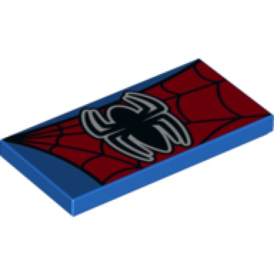 Tile 2 x 4 with Spider-Man Pattern (10687)