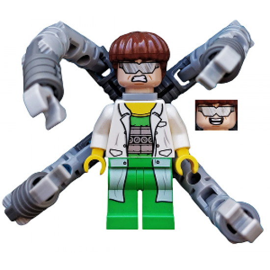 Dr. Octopus (Otto Octavius) / Doc Ock - White Lab Coat over Bright Green Pants