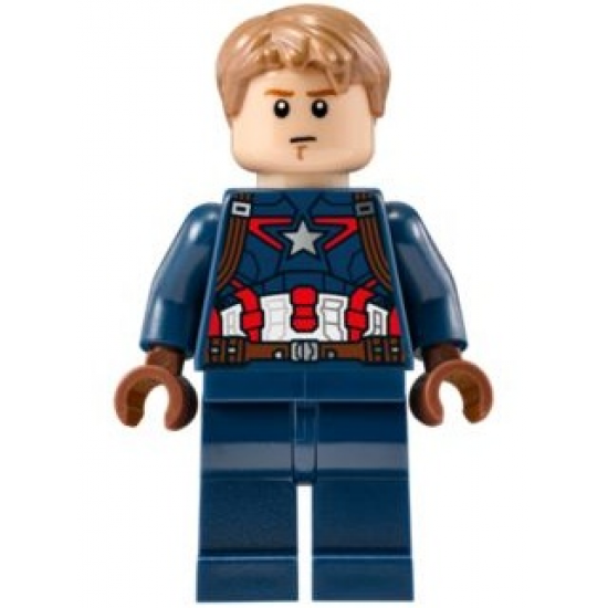 Captain America - Detailed Suit - Dark Orange Eyebrows