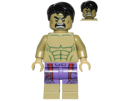 Hulk - Dark Purple Pants with Dark Red Pattern