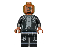 Nick Fury - Gray Sweater and Black Trench Coat (Undetermined Legs Version)