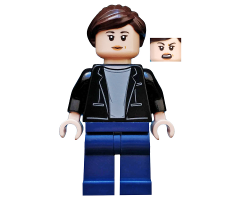 Maria Hill - Black Jacket, Light Bluish Gray Shirt, Dark Blue Legs
