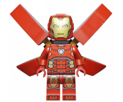 Iron Man with Silver Hexagon on Chest, Wings without Stickers