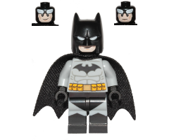Batman - Light Bluish Gray Suit with Yellow Belt, Black Crest, Mask and Cape (Type 3 Cowl)
